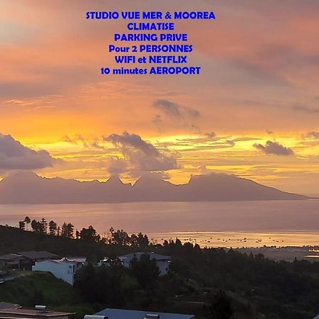 Studio Vaimiti Pour 2 Personnes Vue Mer Et Moorea Faaa Exterior photo